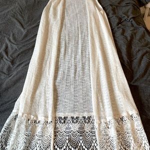 Boho swimsuit cover up with lace
